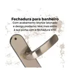 Fechadura Galaxy de Banheiro Bronze Latonado 4193 Aliança
